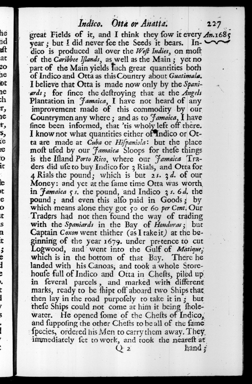 Page 227 screenshot of the book A New Voyage Round the World by William Dampier (1697 Edition).