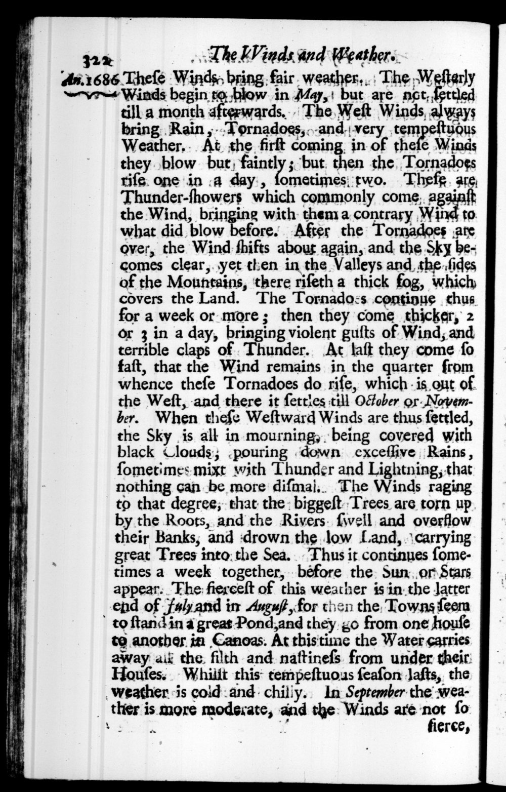 Page 322 screenshot of the book A New Voyage Round the World by William Dampier (1697 Edition).