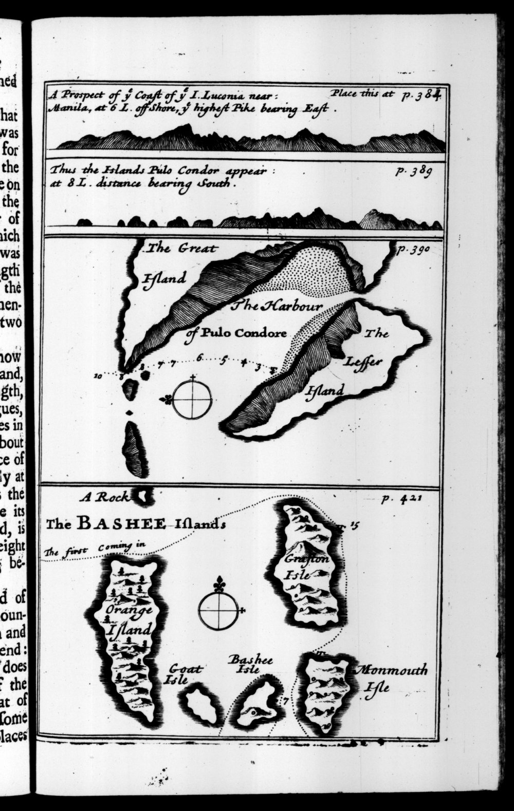 Page 385 screenshot of the book A New Voyage Round the World by William Dampier (1697 Edition).