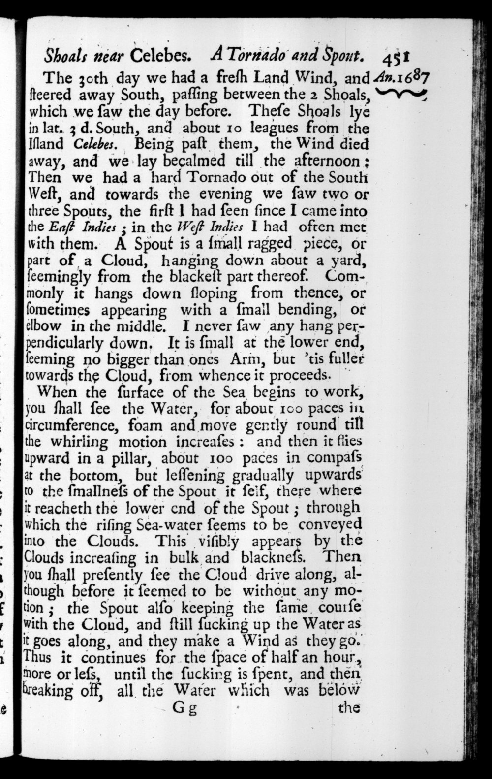 Page 451 screenshot of the book A New Voyage Round the World by William Dampier (1697 Edition).