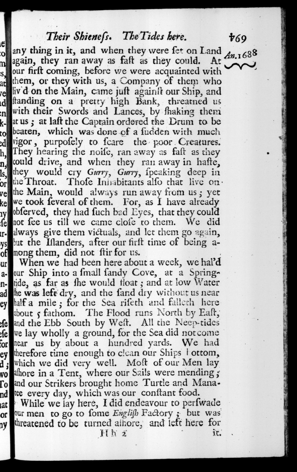 Page 469 screenshot of the book A New Voyage Round the World by William Dampier (1697 Edition).
