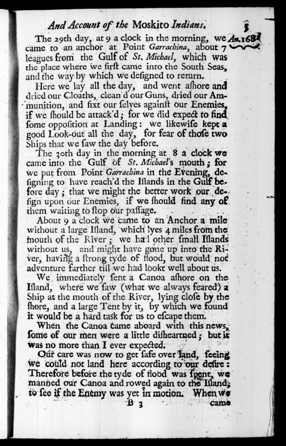 Page 5 screenshot of the book A New Voyage Round the World by William Dampier (1697 Edition).