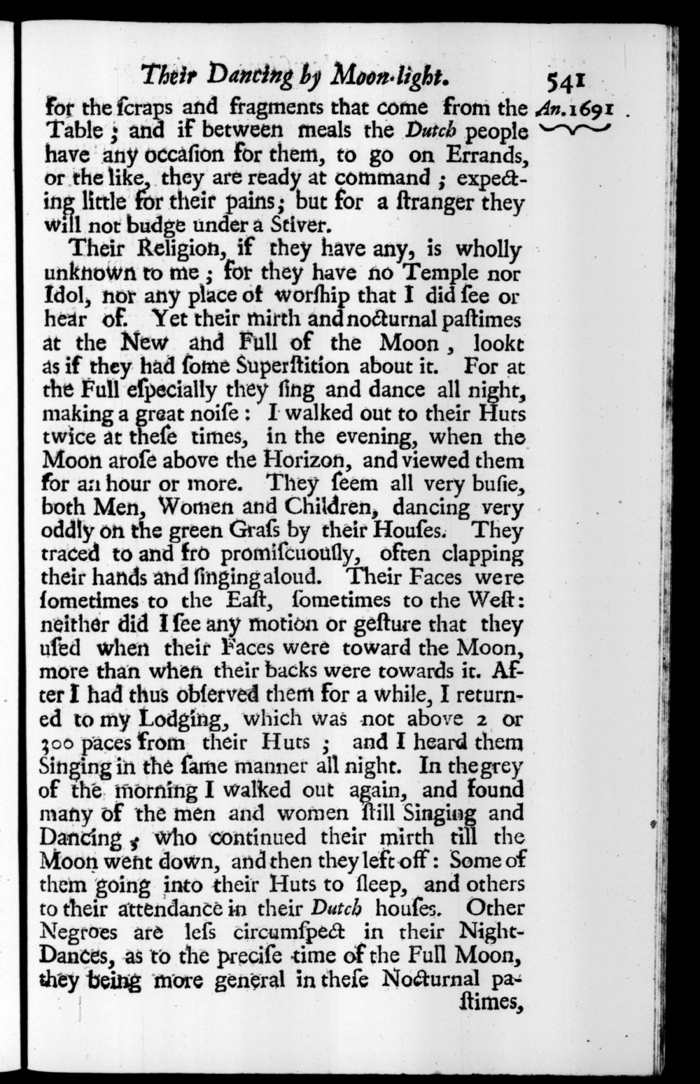 Page 541 screenshot of the book A New Voyage Round the World by William Dampier (1697 Edition).