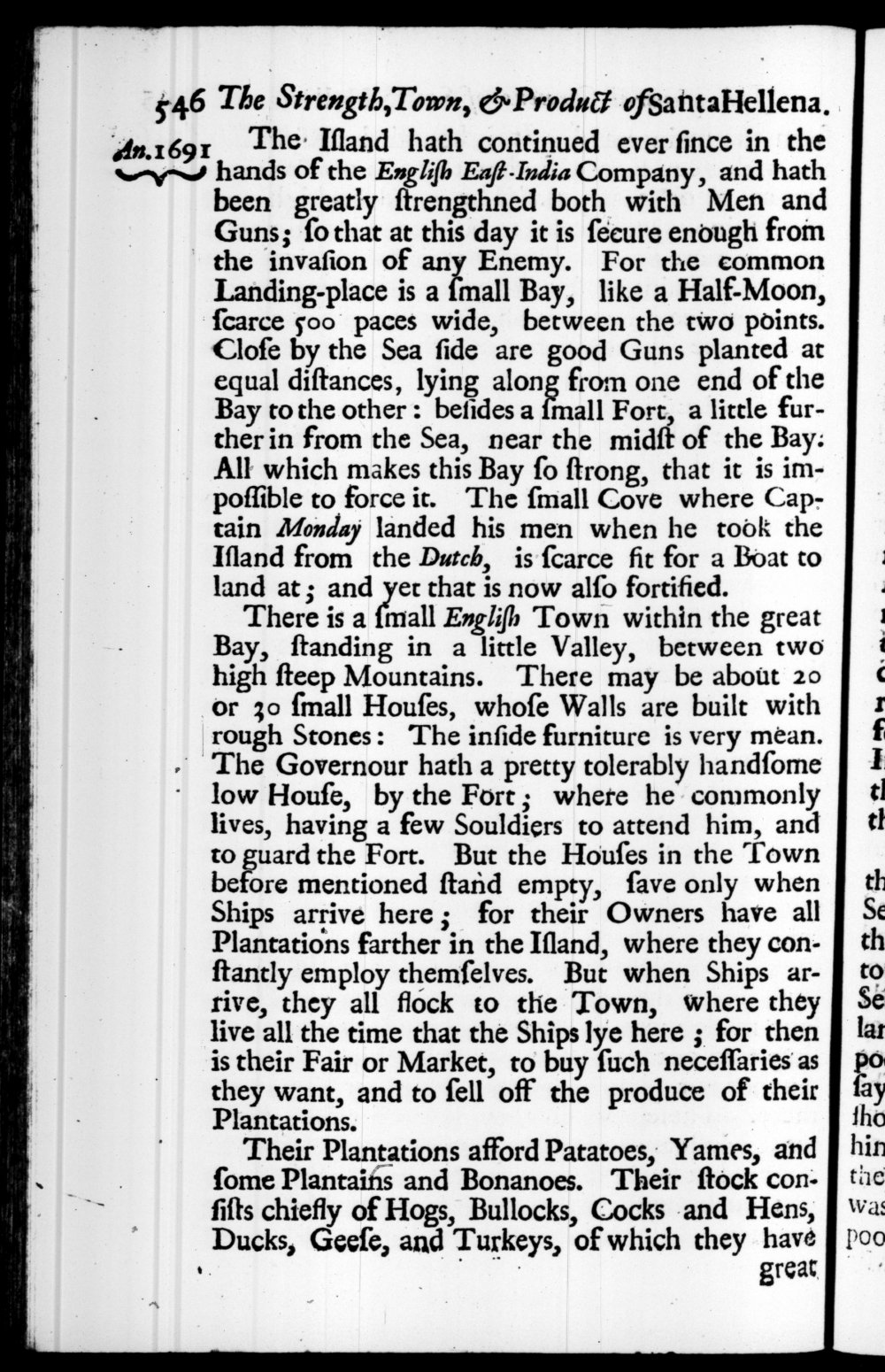 Page 546 screenshot of the book A New Voyage Round the World by William Dampier (1697 Edition).