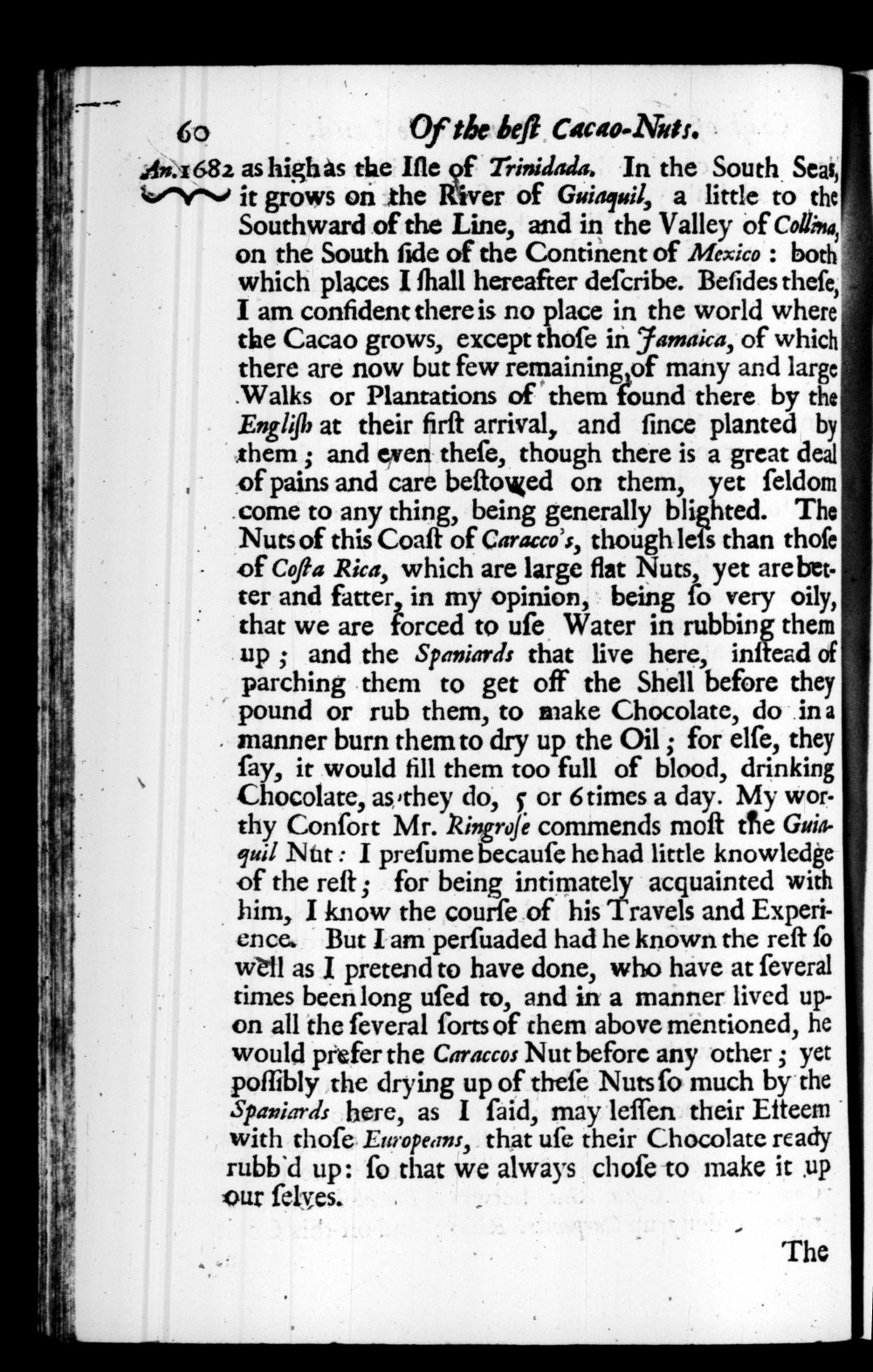 Page 60 screenshot of the book A New Voyage Round the World by William Dampier (1697 Edition).