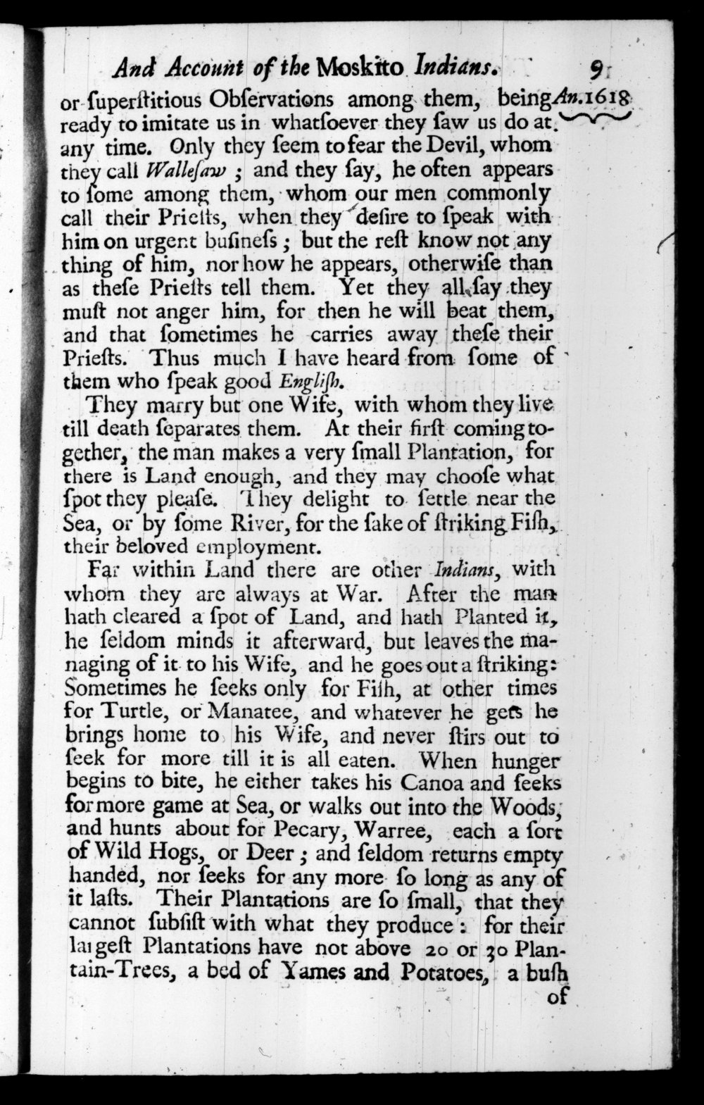 Page 9 screenshot of the book A New Voyage Round the World by William Dampier (1697 Edition).